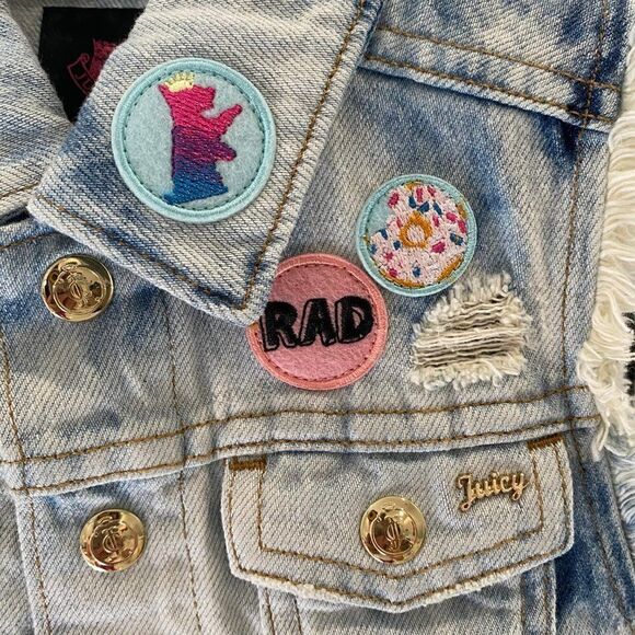 Juicy Couture NWT Denim Tie Dye Vest - Picture 4 of 11